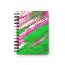 Load image into Gallery viewer, Pink & Green Brush Stokes Journal
