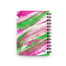 Load image into Gallery viewer, Pink & Green Brush Stokes Journal