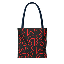 Load image into Gallery viewer, Black & Red Tote Bag
