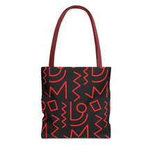 Load image into Gallery viewer, Black & Red Tote Bag