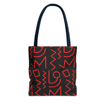 Load image into Gallery viewer, Black & Red Tote Bag